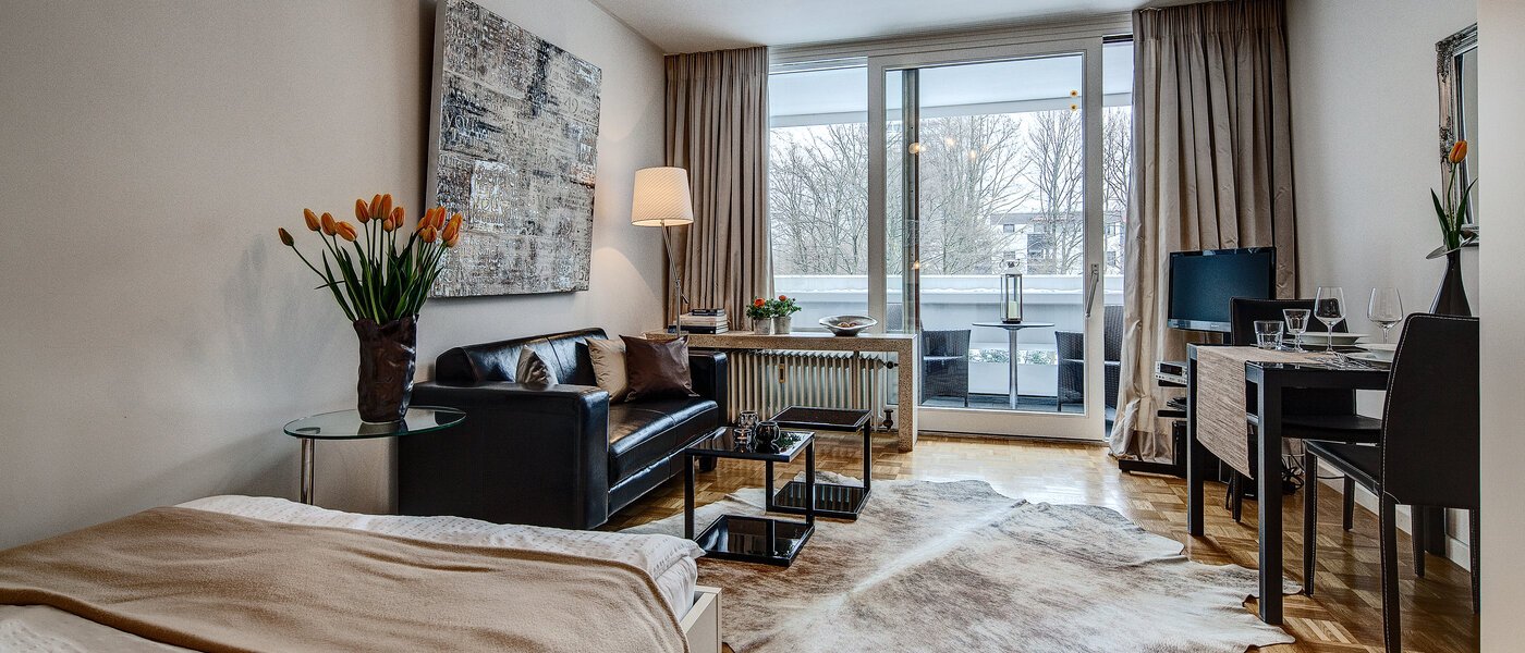 appartamento München Arabellapark 01 soggiorno 6126