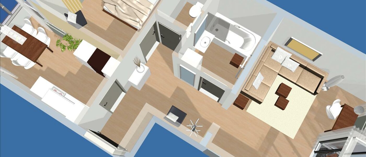 appartamento München Schwabing (rechts der Leopoldstraße) 01 planimetria 6219