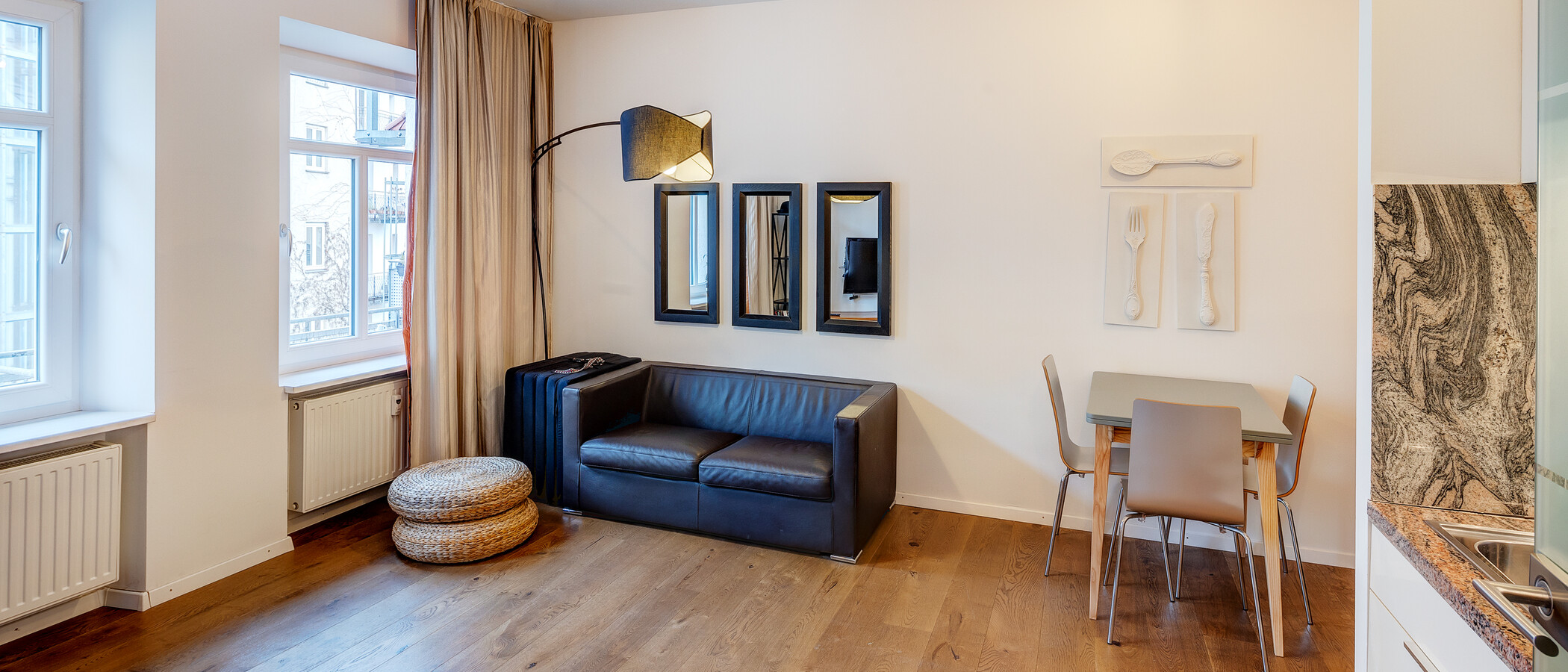 appartamento München Glockenbachviertel 02 zona living 6366