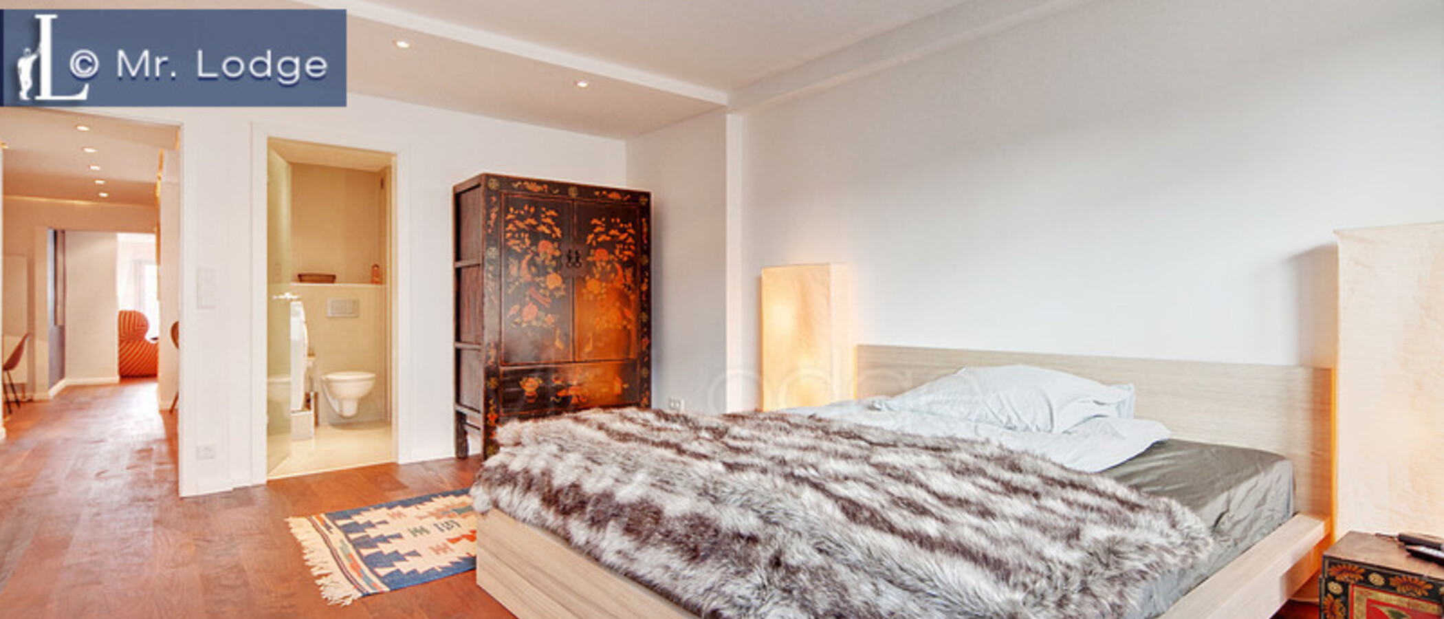 attico con terrazzo München Neuhausen 04 zona notte 6439