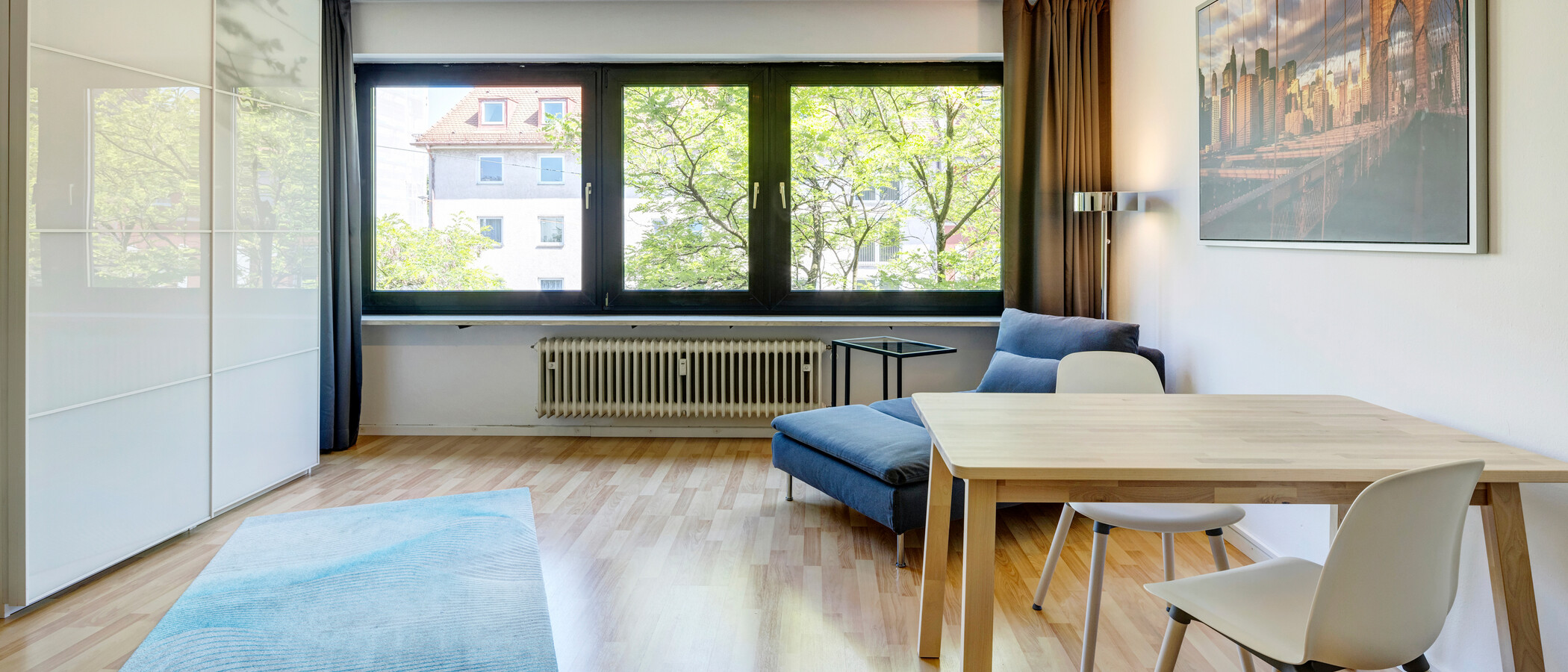 appartamento München Neuhausen 02 zona living 6444