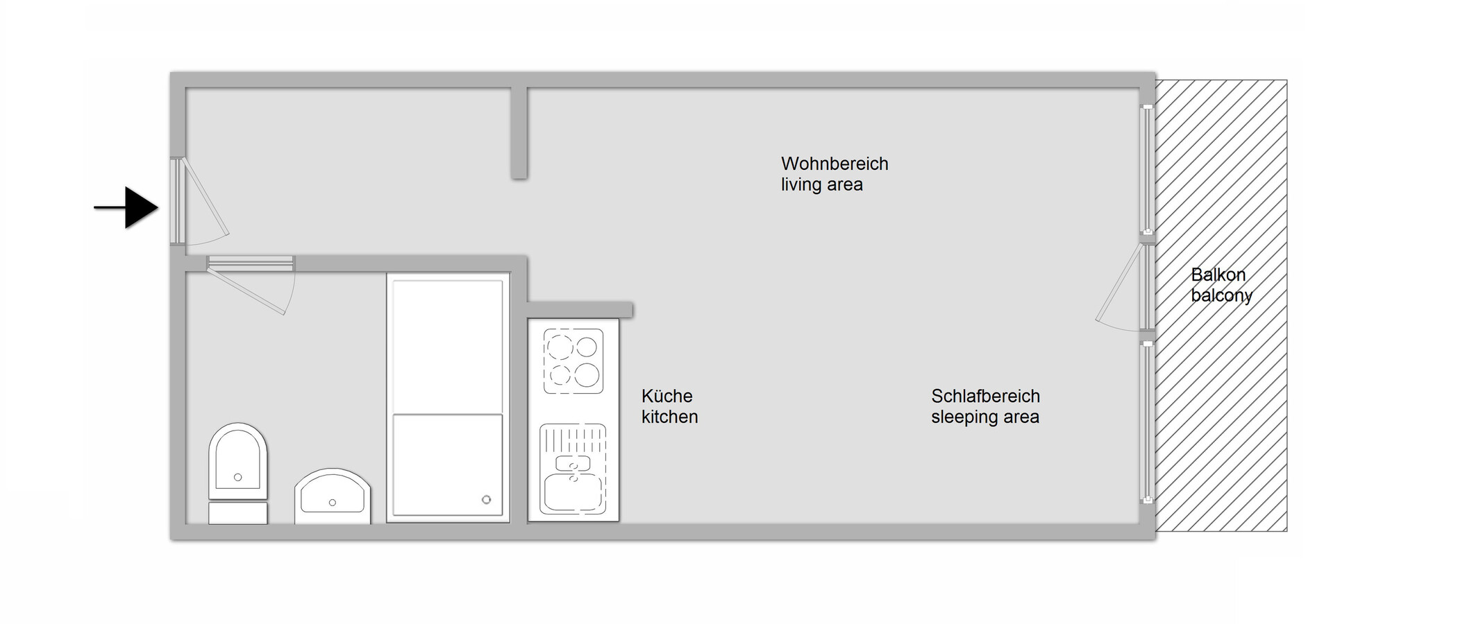 appartamento München Schwabing-West 01 planimetria 6455