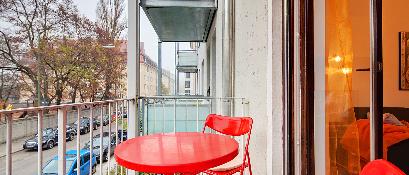 appartamento München Schwabing (links der Leopoldstraße) 02 balcone 6480