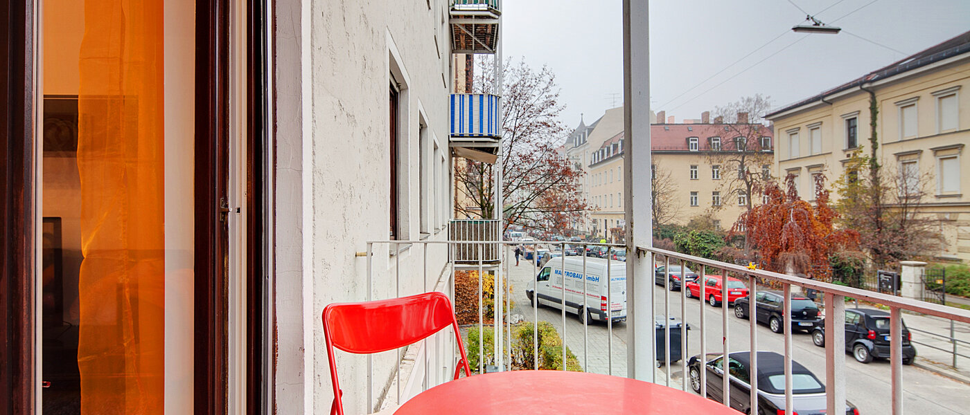 appartamento München Schwabing (links der Leopoldstraße) 03 balcone 6480