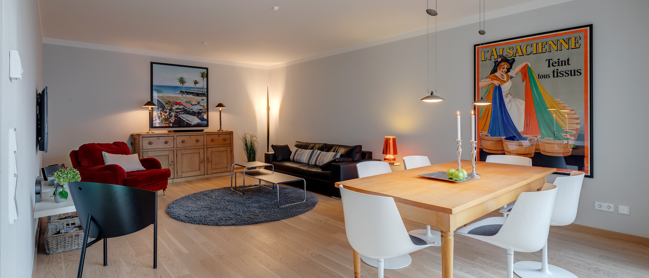 appartamento München Maxvorstadt 01 zona living 6679