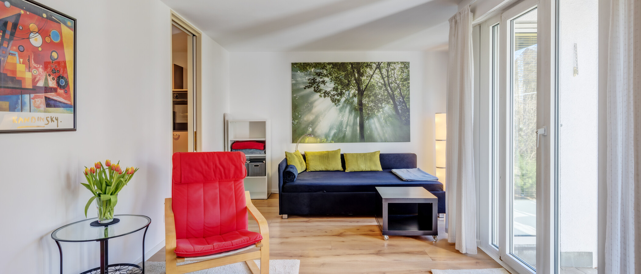 appartamento con giardino München Neuhausen 01 zona living 6696