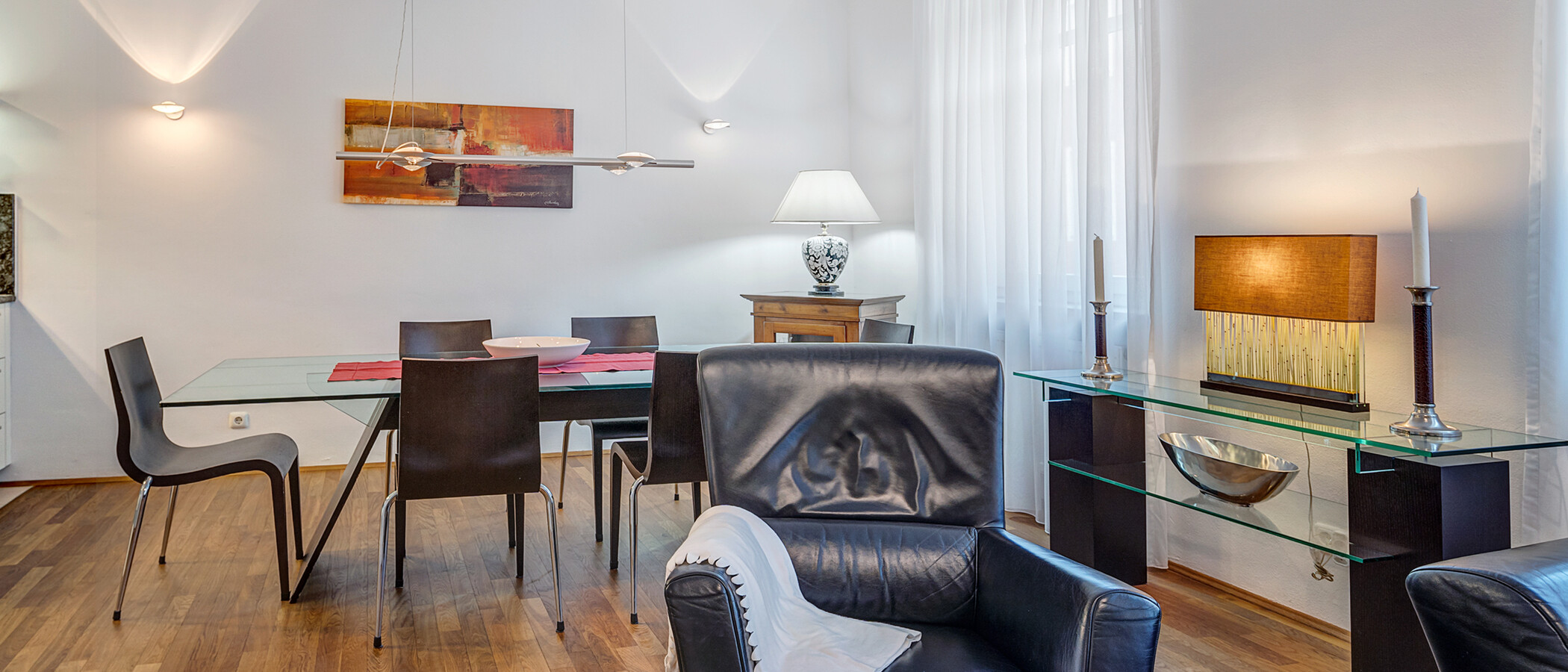 appartamento München Lehel 02 zona living 6859