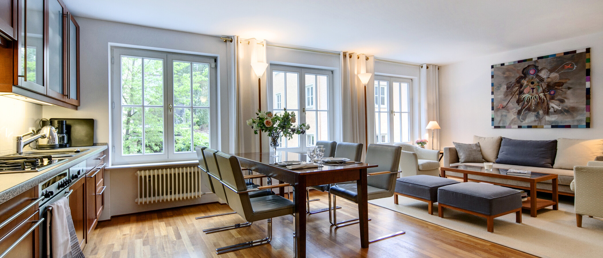 maisonette München Schwabing (rechts der Leopoldstraße) 01 soggiorno 6884