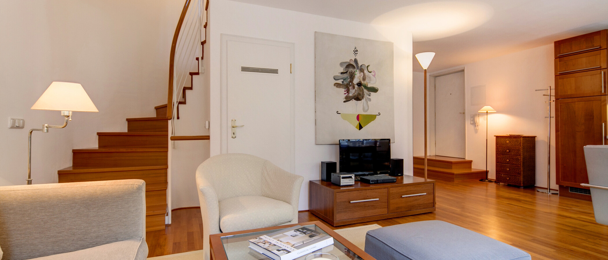 maisonette München Schwabing (rechts der Leopoldstraße) 04 soggiorno 6884