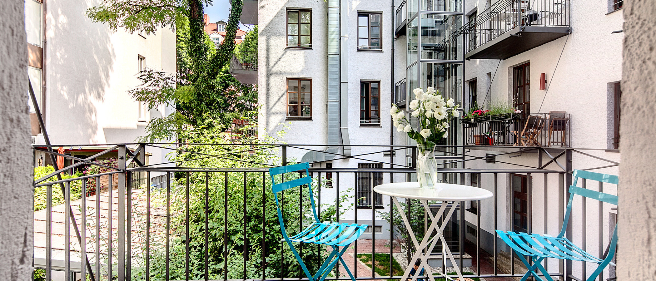 appartamento München Schwabing-Nord (zw. Belgrad- & Leopoldstraße) 01 balcone 6907