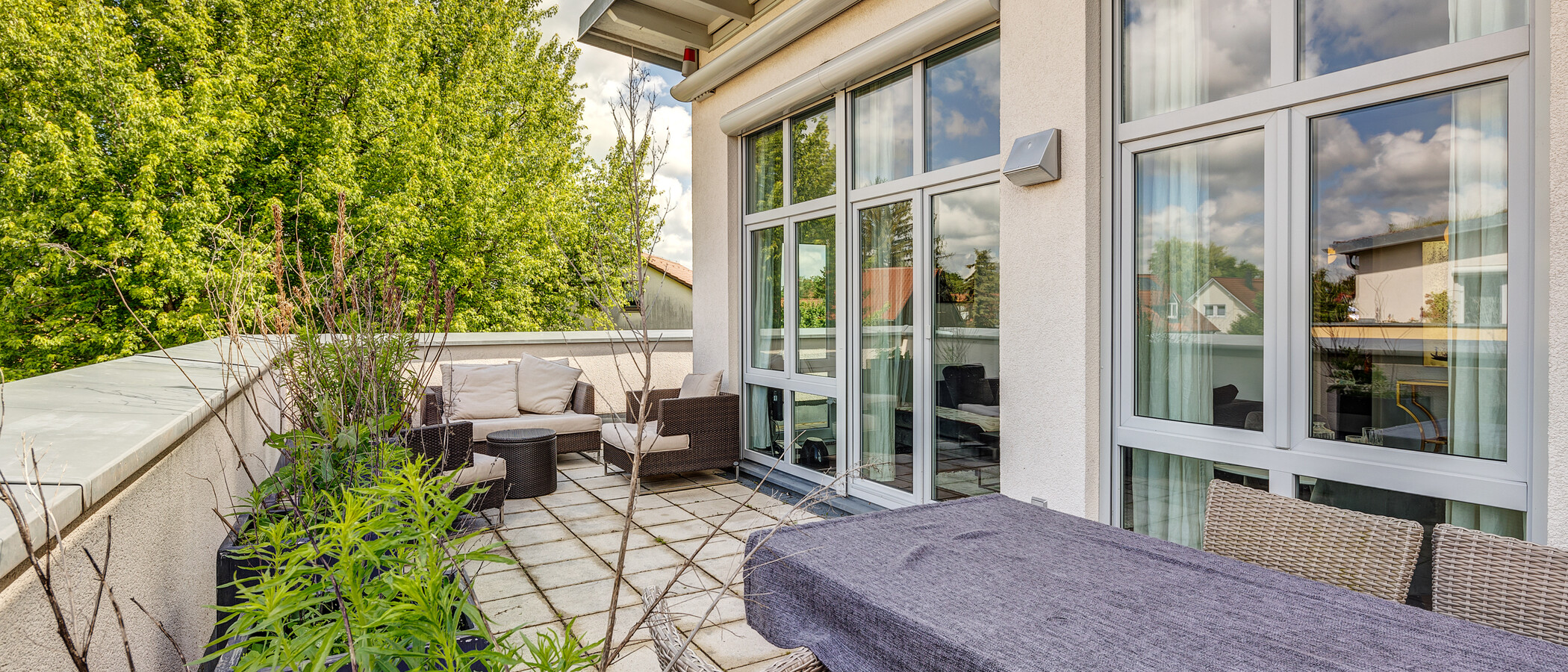 attico con terrazzo München Fasanerie 01 terrazza sul tetto 6919