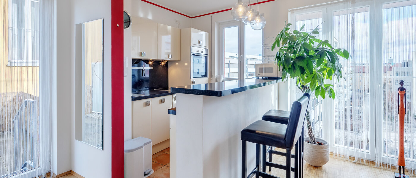 attico con terrazzo München Schwabing-West 01 cucina 7226