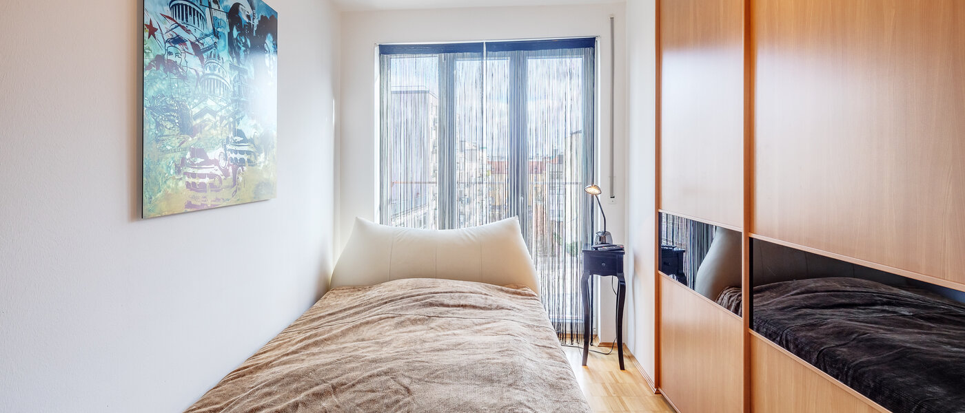 attico con terrazzo München Schwabing-West 01 camera da letto 7226