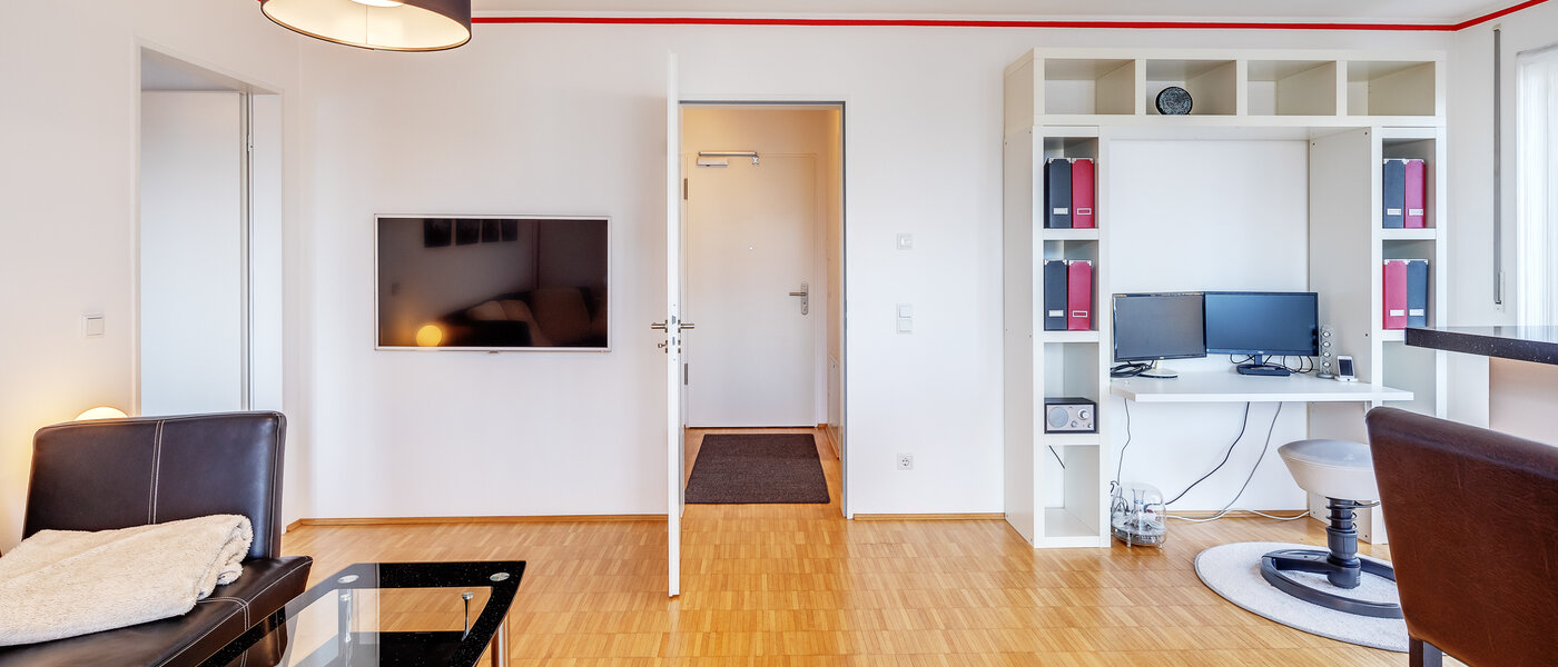 attico con terrazzo München Schwabing-West 03 zona living 7226