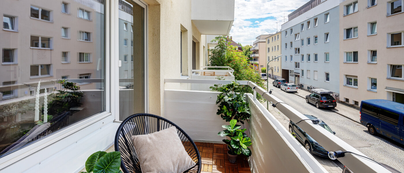 appartamento München Milbertshofen 03 balcone 7233