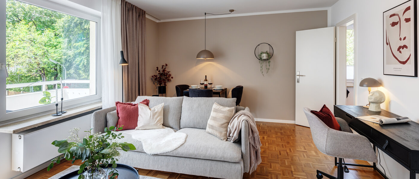 appartamento München Milbertshofen 01 zona living 7233