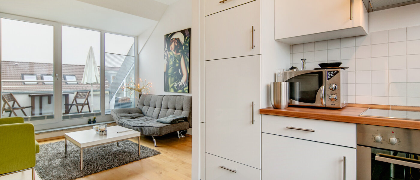 attico con terrazzo München Untermenzing 05 cucina 7372