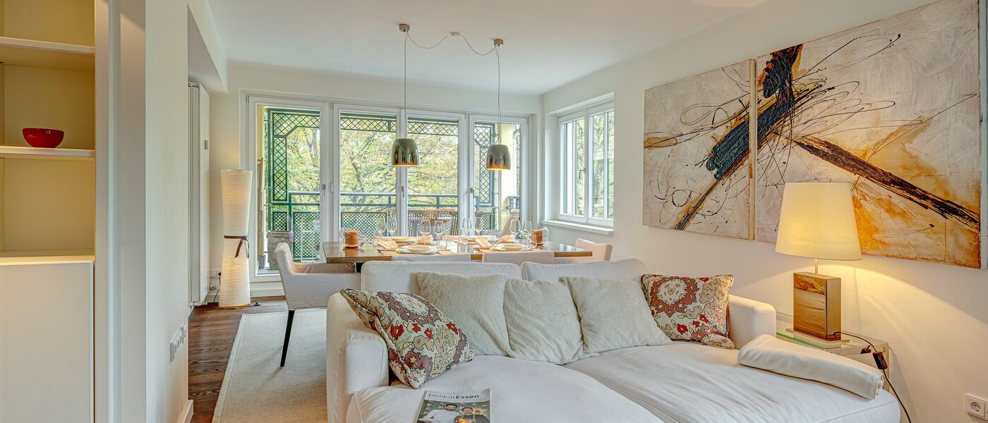 appartamento München Lehel 04 zona living 7388