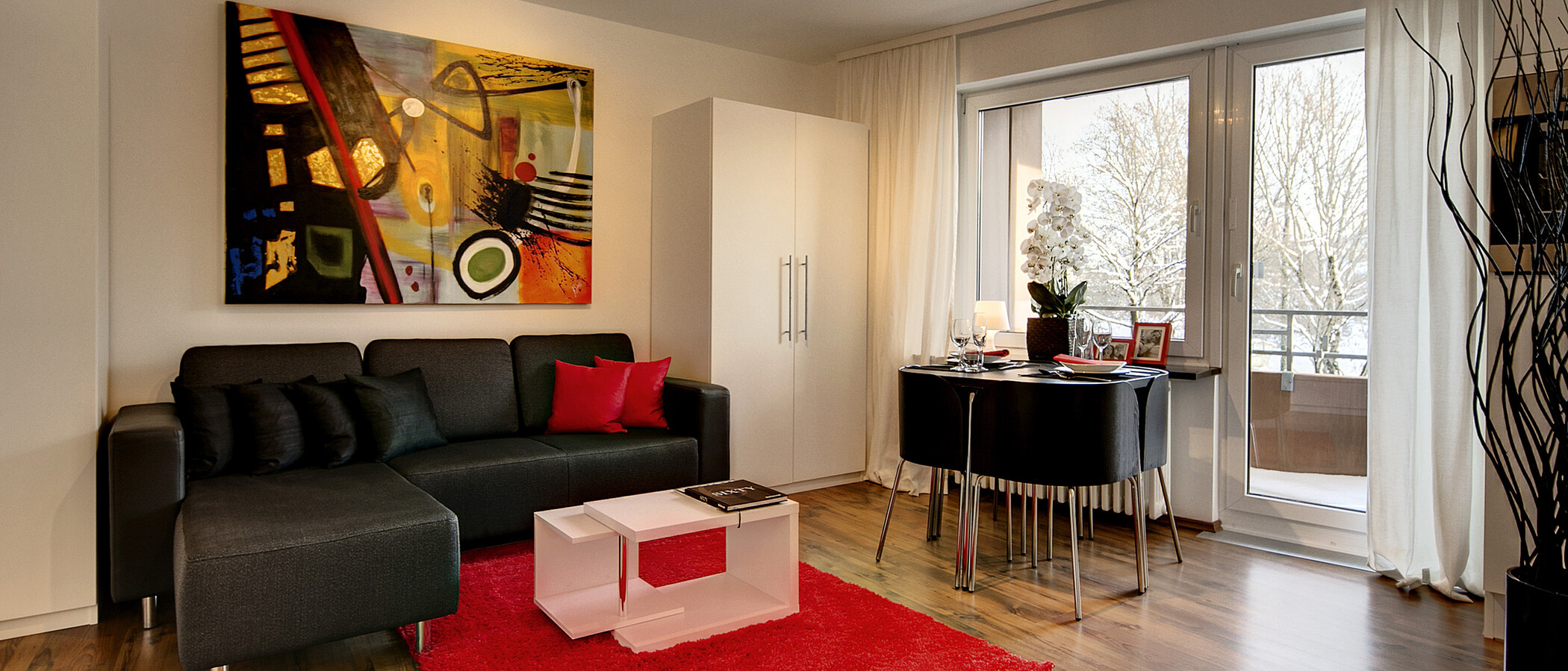 appartamento München Neuhausen 01 soggiorno 7421
