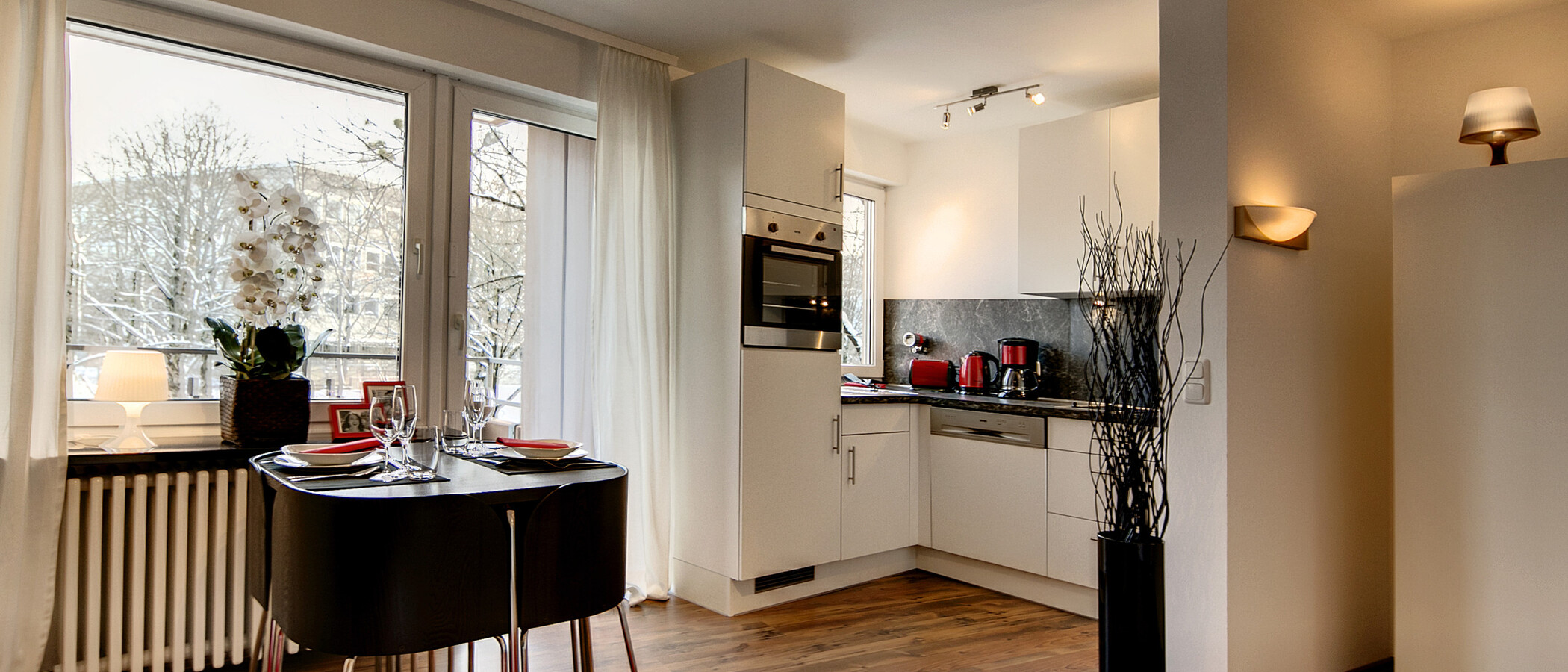 appartamento München Neuhausen 03 soggiorno 7421