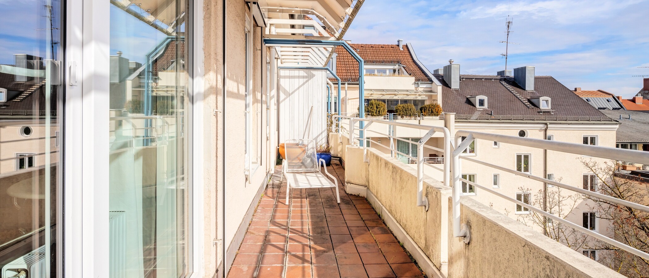 appartamento München Maxvorstadt 01 terrazza sul tetto 7492
