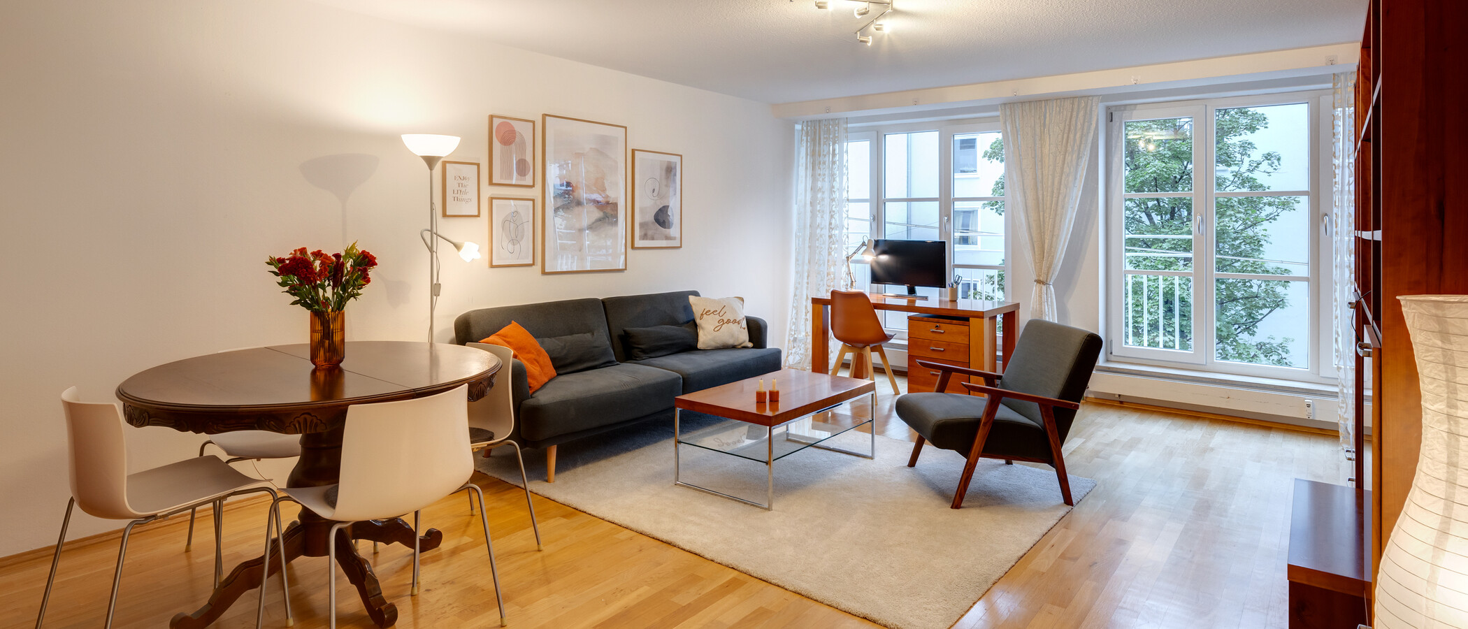 appartamento München Maxvorstadt 01 zona living 7548