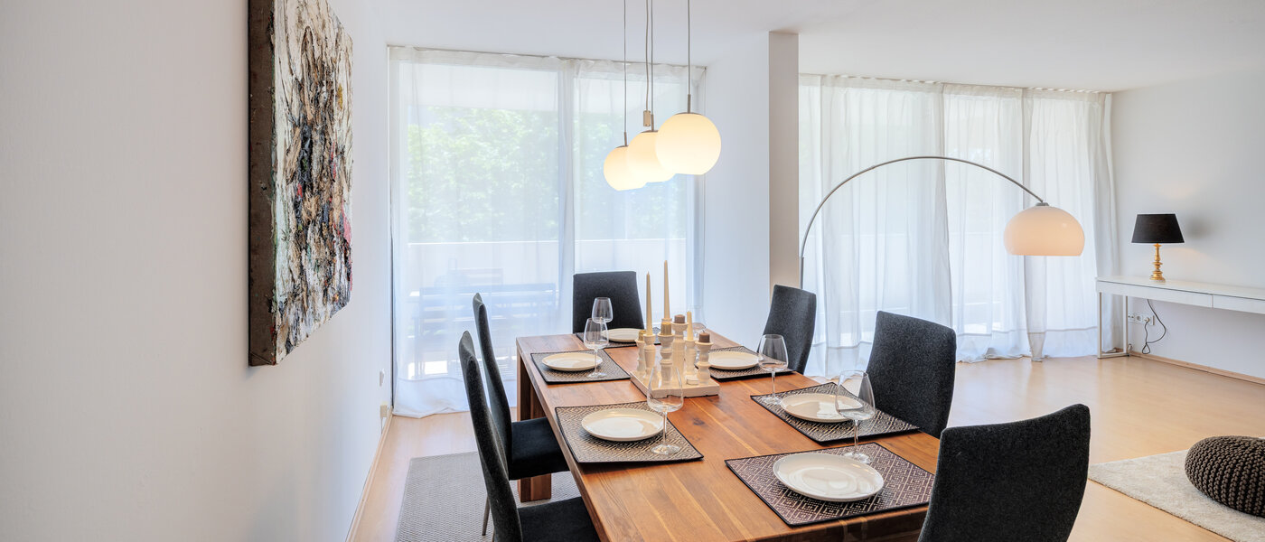 appartamento München Schwabing-Nord (zw. Leopoldstraße & Englischen Garten) 03 zona pranzo 7670