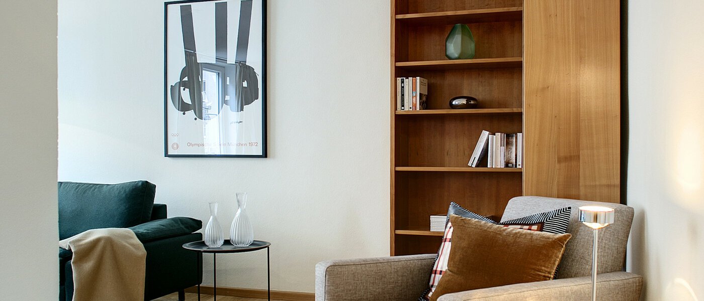 appartamento München Lehel 05 soggiorno 7684