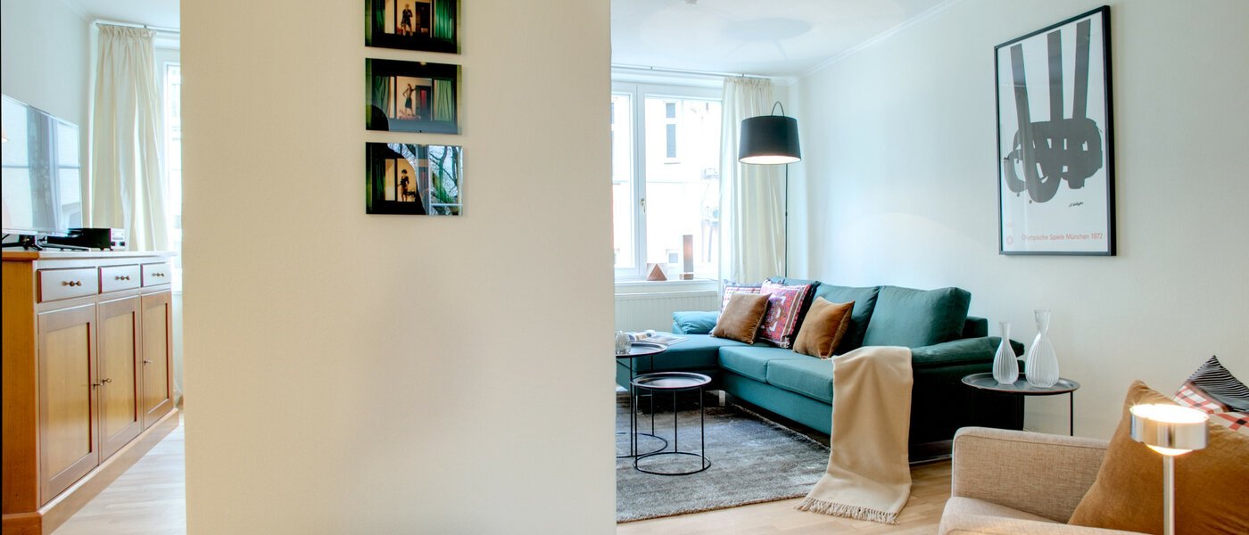 appartamento München Lehel 06 soggiorno 7684