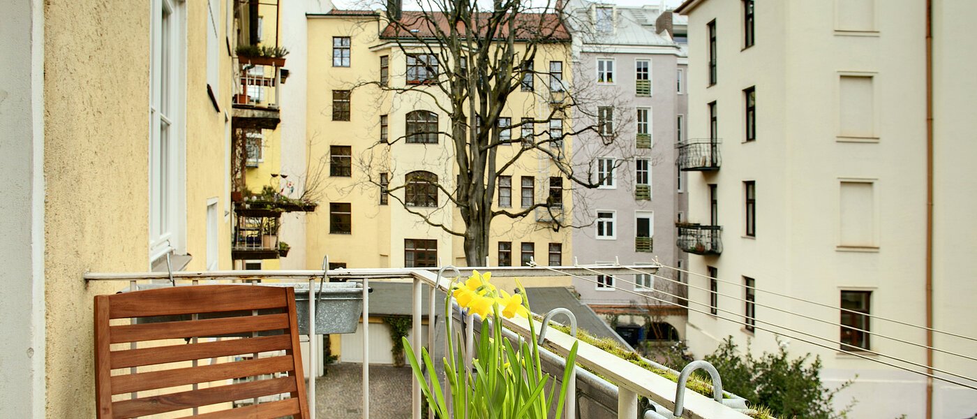 appartamento München Lehel 02 balcone 7684
