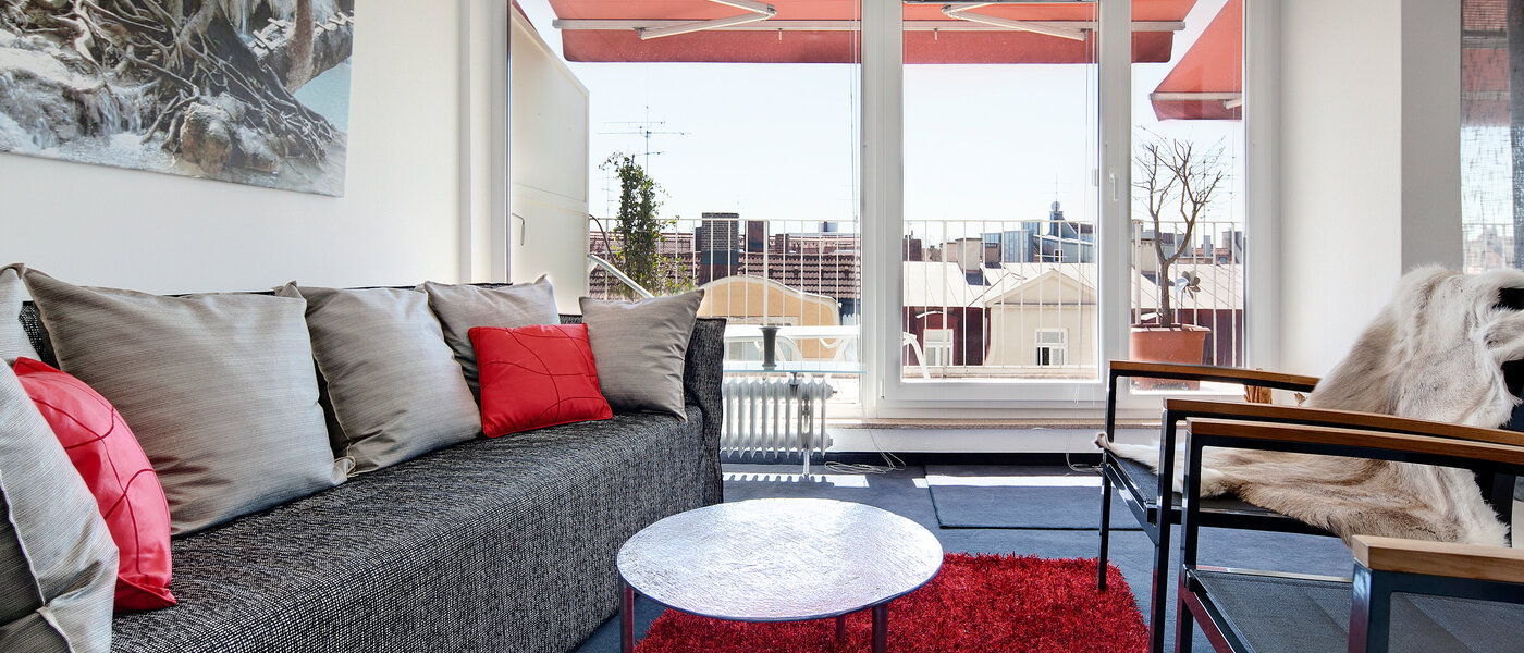 attico con terrazzo München Schwabing-West (rund um den Hohenzollernplatz) 01 soggiorno 7704