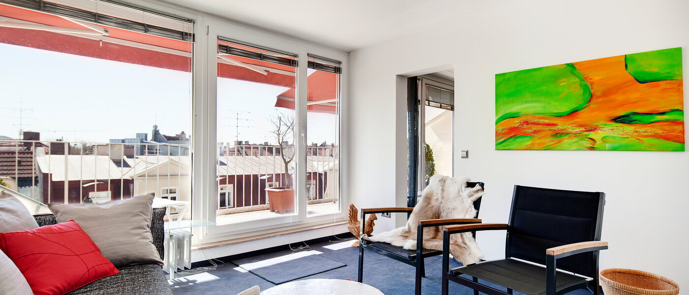 attico con terrazzo München Schwabing-West (rund um den Hohenzollernplatz) 04 soggiorno 7704