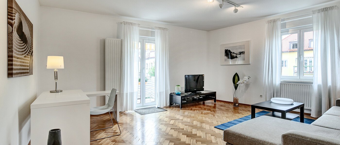 appartamento München Schwabing (links der Leopoldstraße) 02 soggiorno 7776