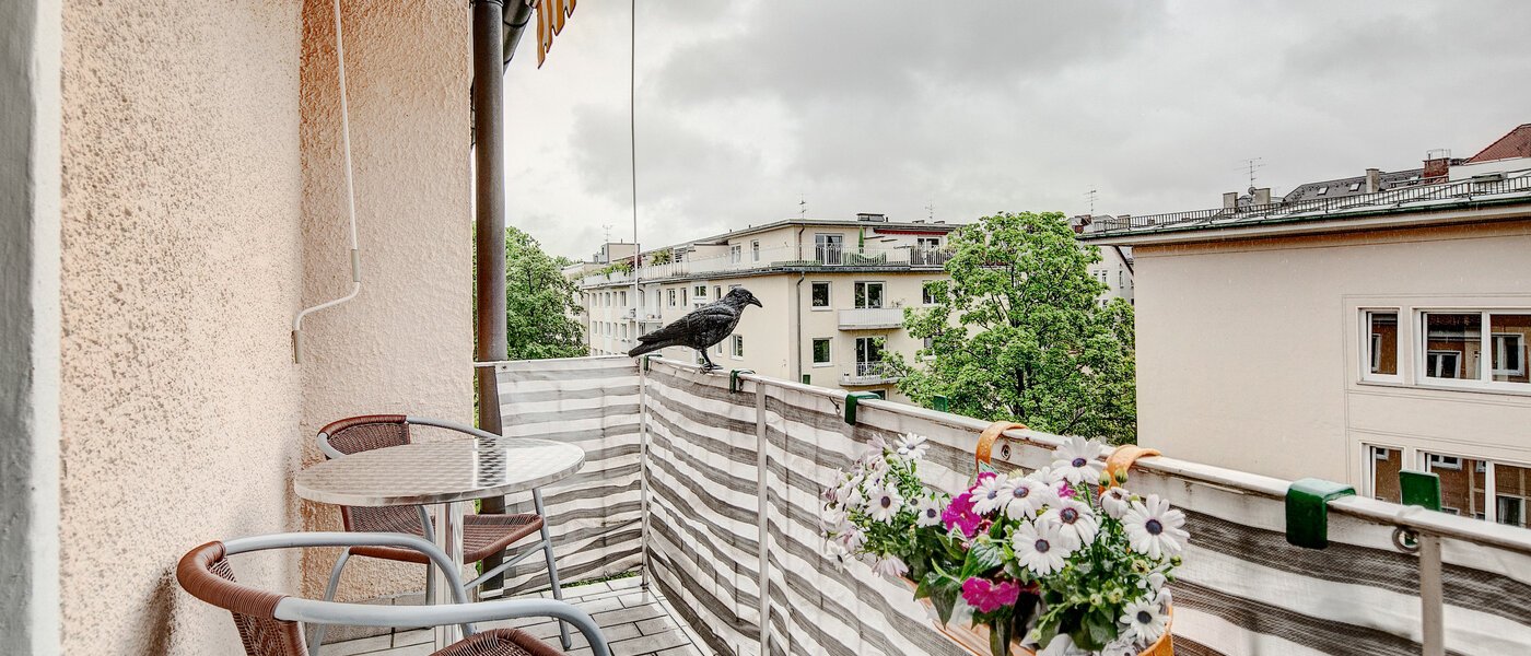 appartamento München Schwabing (links der Leopoldstraße) 01 balcone 7776