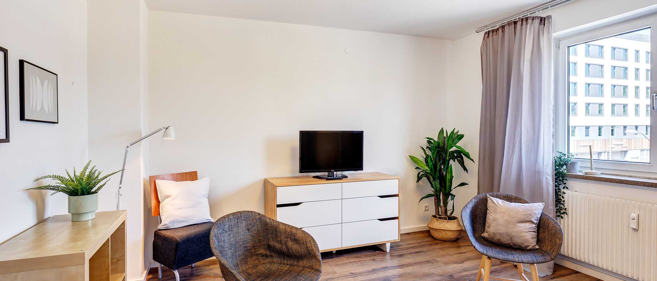 appartamento München Berg am Laim 04 soggiorno 7897