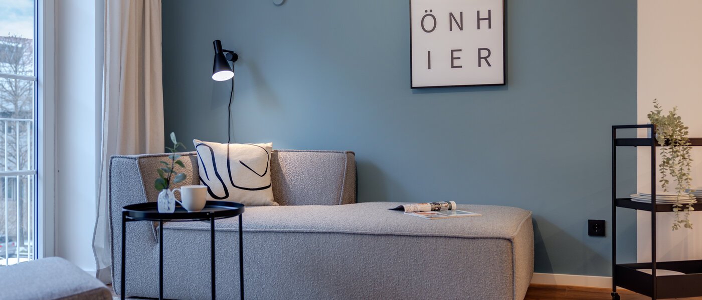 appartamento München Neuhausen 02 zona living 7952