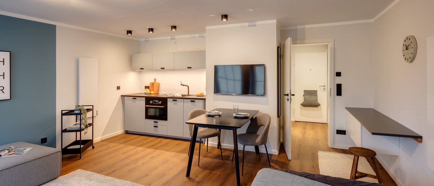 appartamento München Neuhausen 05 zona living 7952