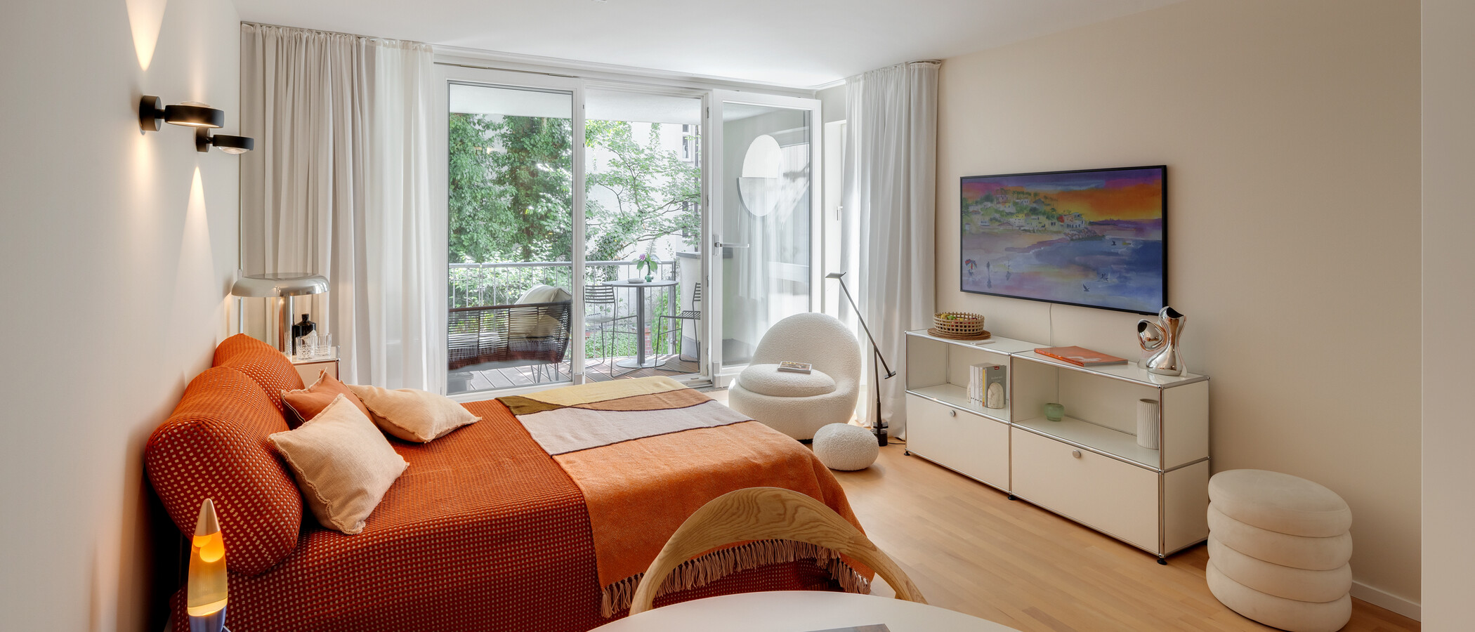 appartamento München Schwabing-West (rund um den Hohenzollernplatz) 02 zona living 7964