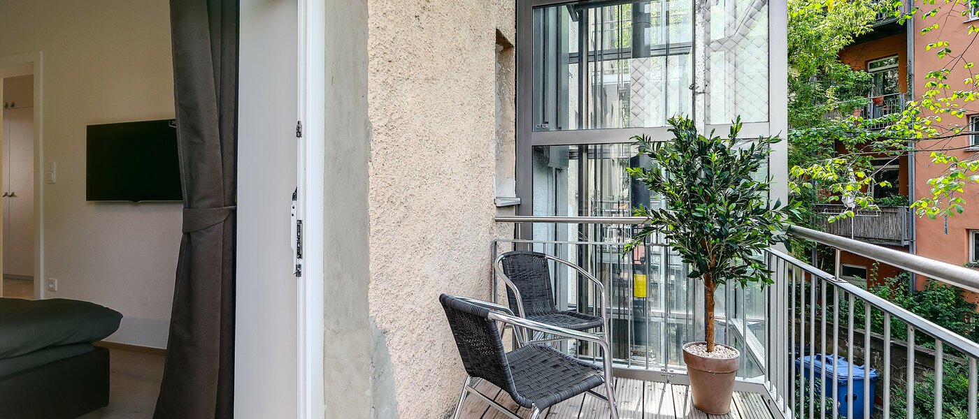 appartamento München Isarvorstadt 01 balcone 8026