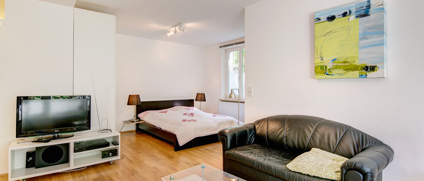 appartamento München Nymphenburg 05 soggiorno 8077