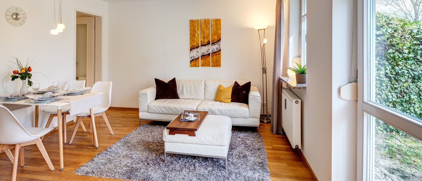 appartamento con giardino Haar 02 zona living 8167