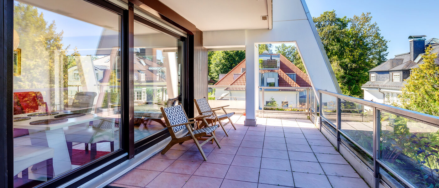 attico München Menterschwaige 03 terrazza sul tetto 8181