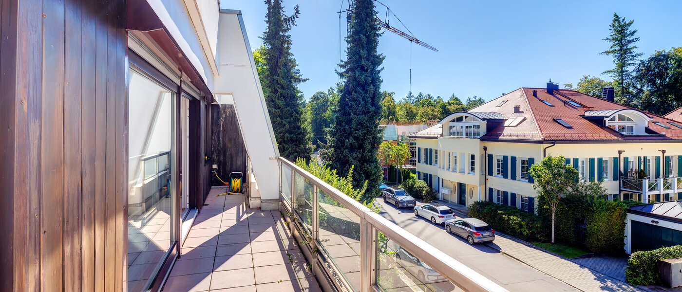 attico München Menterschwaige 05 terrazza sul tetto 8181