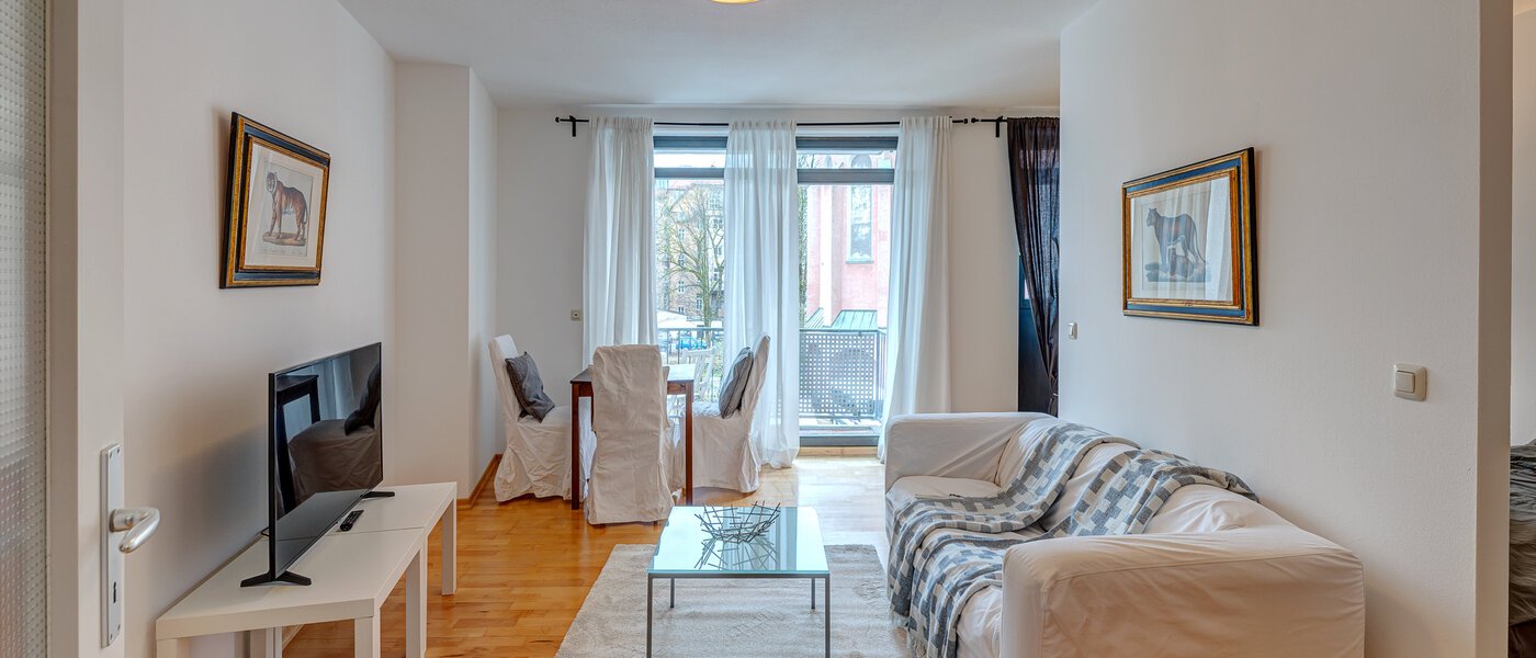 appartamento München Lehel 01 zona living 8406