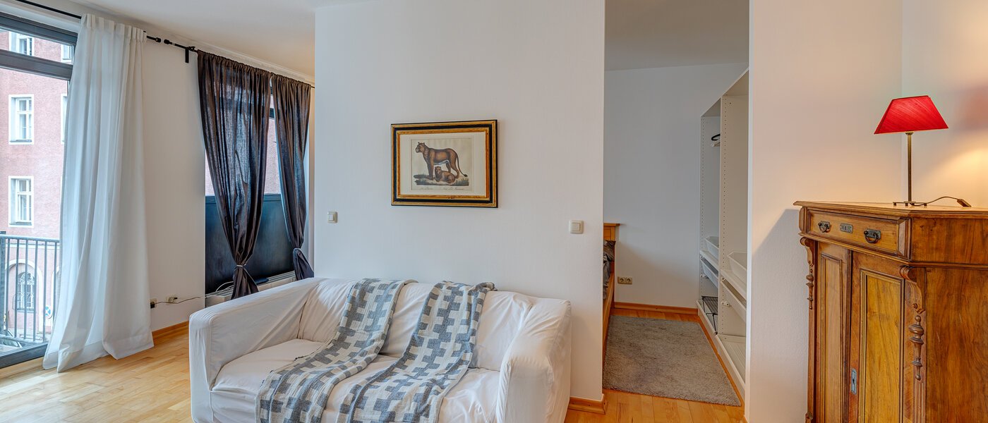 appartamento München Lehel 02 zona living 8406