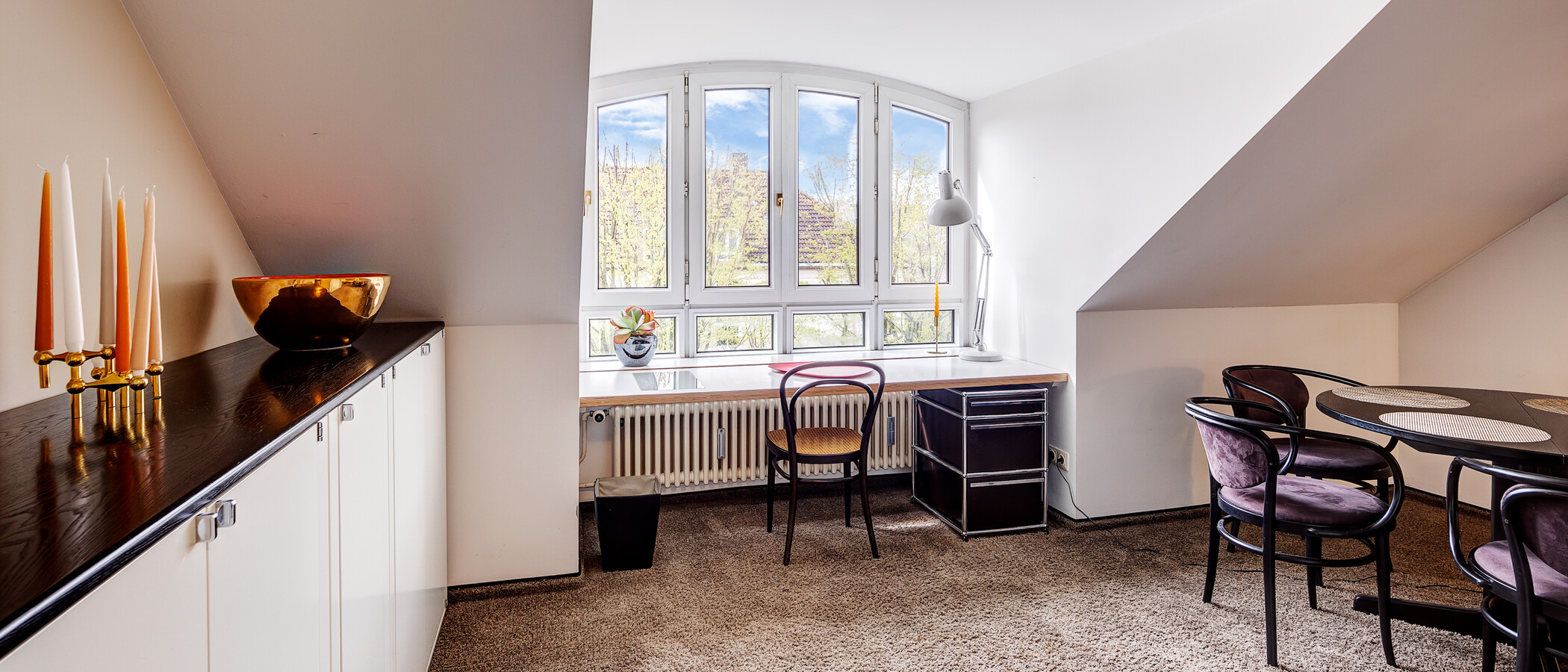 attico München Denning 05 zona living 8585