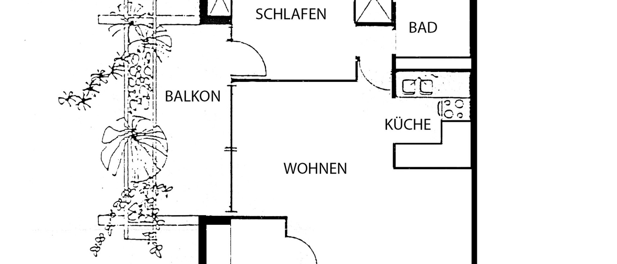 appartamento München Schwabing-West (rund um den Bonner Platz) 01 planimetria 8590
