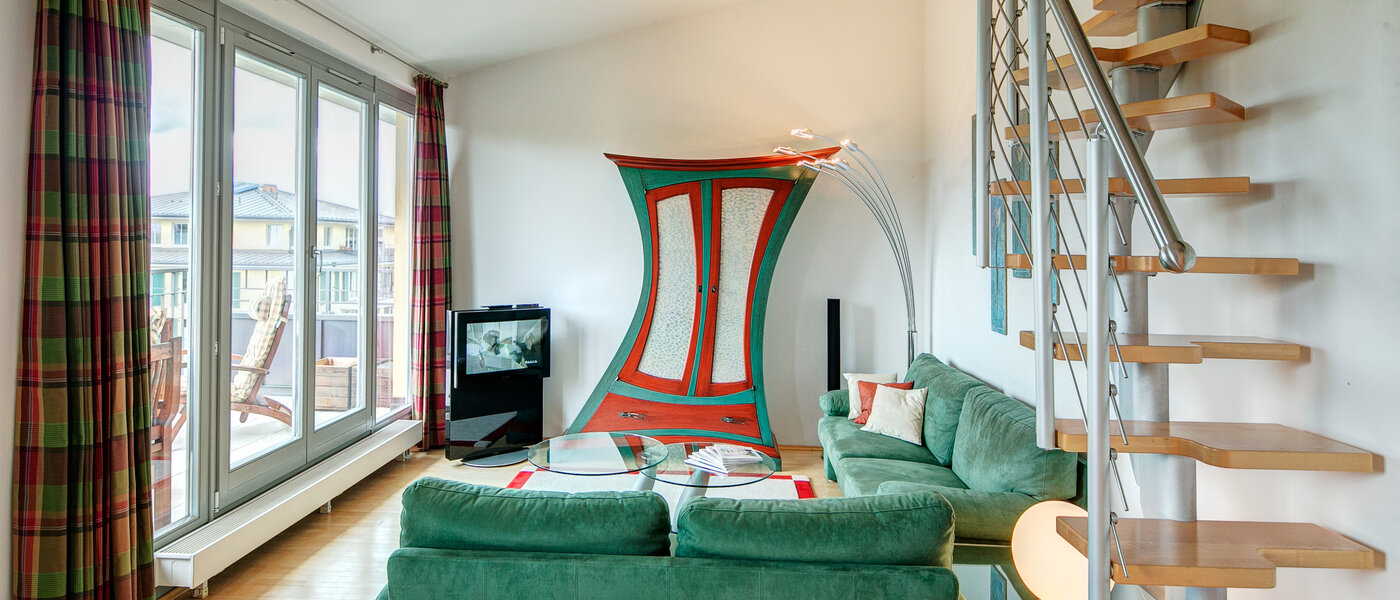 appartamento con galleria München Moosach 01 soggiorno 8607