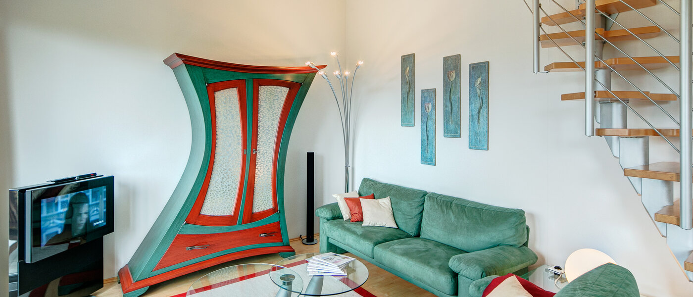 appartamento con galleria München Moosach 02 soggiorno 8607