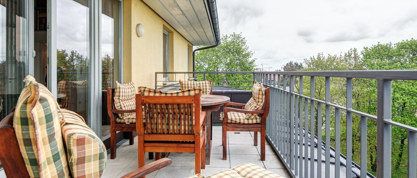 appartamento con galleria München Moosach 01 terrazza 8607